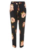 Dorothy Perkins Black And Amber Bloom Floral Joggers