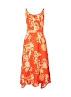 Dorothy Perkins *tall Orange Parrot Print Camisole Dress