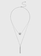 Dorothy Perkins Silver Spinner Necklace