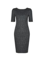 Dorothy Perkins Petite Black Animal Print Bodycon Dress