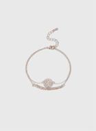 Dorothy Perkins Rose Gold Filigree And Bead Anklet