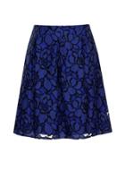 Dorothy Perkins Cobalt Blue Floral Lace Skirt