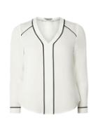 Dorothy Perkins Petite Ivory Piped Blouse