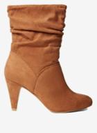 Dorothy Perkins Tan Mf 'kylie' Ruched Boots