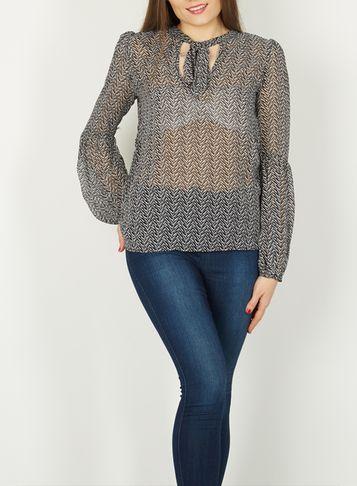 Dorothy Perkins *izabel London Black Balloon Blouse