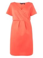 Dorothy Perkins *dp Curve Coral Scuba Wrap Dres