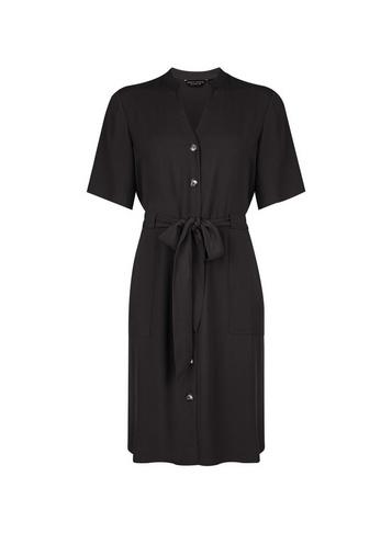 Dorothy Perkins Black Notch Neck Dress