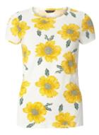 Dorothy Perkins White Sunflower Print T-shirt