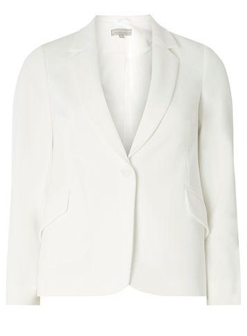 Dorothy Perkins Petite White Textured Jacket