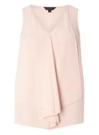 Dorothy Perkins Pink Ruffle Front Shell Top