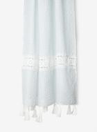 Dorothy Perkins Blue Striped Lace Insert Scarf