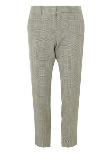 Dorothy Perkins Grey Check Tailored Ankle Grazer Trousers