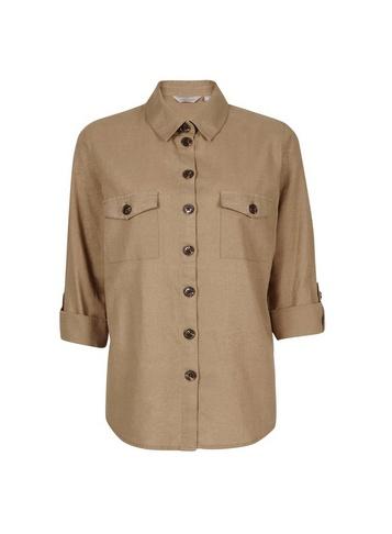 Dorothy Perkins Petite Safari Linen Shirt
