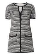 Dorothy Perkins *billie & Blossom Petite Monochrome Jaquard Tunic