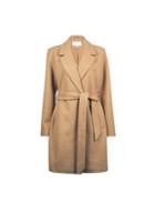 *vila Camel Tailored Belted Coat