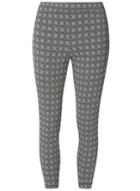 Dorothy Perkins Monochrome Tile Capri Bengaline Trousers