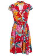 *quiz Multi Colour Tropical Print Dress