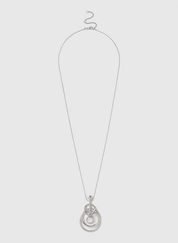 Dorothy Perkins Silver Mix Pendant Necklace
