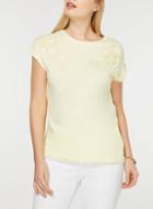 Dorothy Perkins Yellow Floral Applique T-shirt