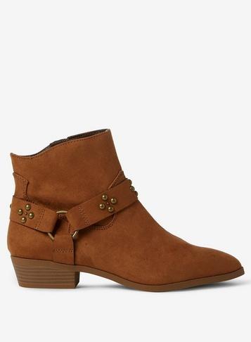 Dorothy Perkins Tan 'maryann' Prairie Ankle Boots