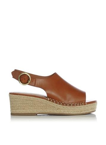 *head Over Heels By Dune Flo Ladies Mid Heel Wedge Sandals