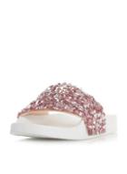 Dorothy Perkins *head Over Heels By Dune White 'luxe' Flat Sandals