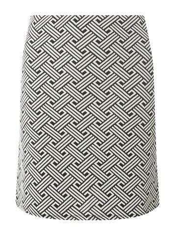 Dorothy Perkins Monochrome Zig-zag Chevron Mini Skirt