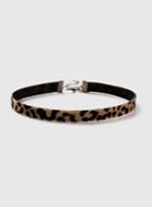 Dorothy Perkins Brown Leopard Print Choker Necklace