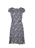 *billie & Blossom Navy Paisley Fit And Flare Dress