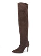 Dorothy Perkins Grey 'kimberly' Pointed Knee High Boots