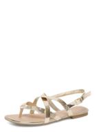 Dorothy Perkins Widefit Gold Fine Sandal