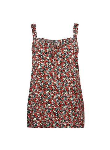 Dorothy Perkins Red Ditsy Shirred Strap Camisole Top