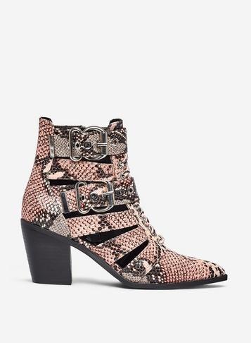 *lola Skye Pink 'luna' Ankle Boots