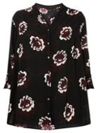 Dorothy Perkins *dp Curve Floral Roll Sleeve Shirt