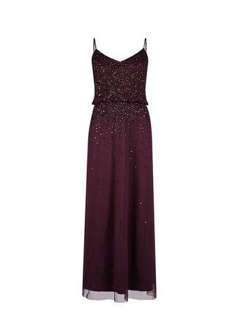 *showcase Merlot Petite Pippa-lou Maxi Dress
