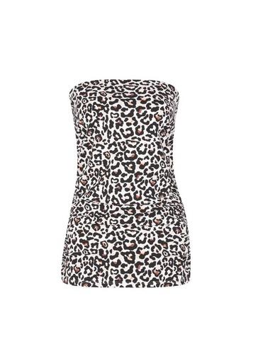 Dorothy Perkins Multi Coloured Leopard Print Bandeau Top