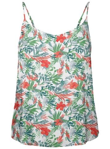 *vero Moda White Floral Print Camisole Top
