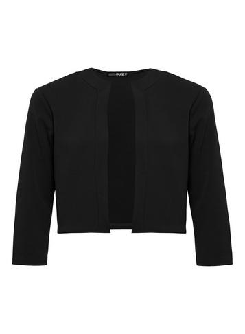 *quiz Curve Black Cropped Jacket