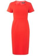 Dorothy Perkins Red Square Neck Pencil Dress