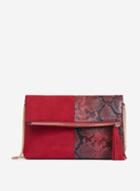 Dorothy Perkins Red Foldover Clutch Bag