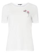 Dorothy Perkins *vero Moda White Embroidered T-shirt