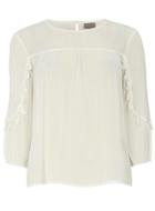 Dorothy Perkins *vero Moda White Pom Pom Top