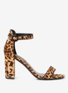 Dorothy Perkins Leopard 'shimmy' Block Heel Sandals