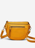 Dorothy Perkins Yellow Zip Front Cross Body Bag