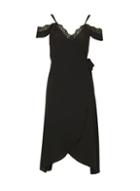Dorothy Perkins *izabel London Black Wrap Dress