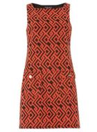 Dorothy Perkins Orange Geo Pinny Dress