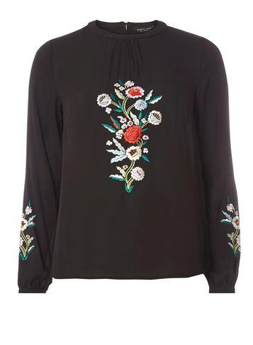 Dorothy Perkins Black Floral Top