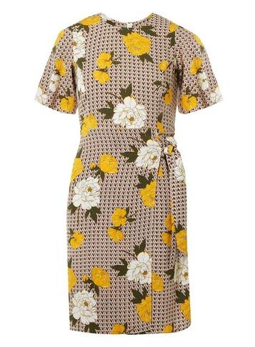 Dorothy Perkins Petite Floral Print Tie Side Dress
