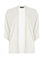Dorothy Perkins Ivory Geo Lace Trim Cardigan