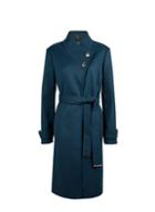 Dorothy Perkins Teal Button Front Wrap Coat